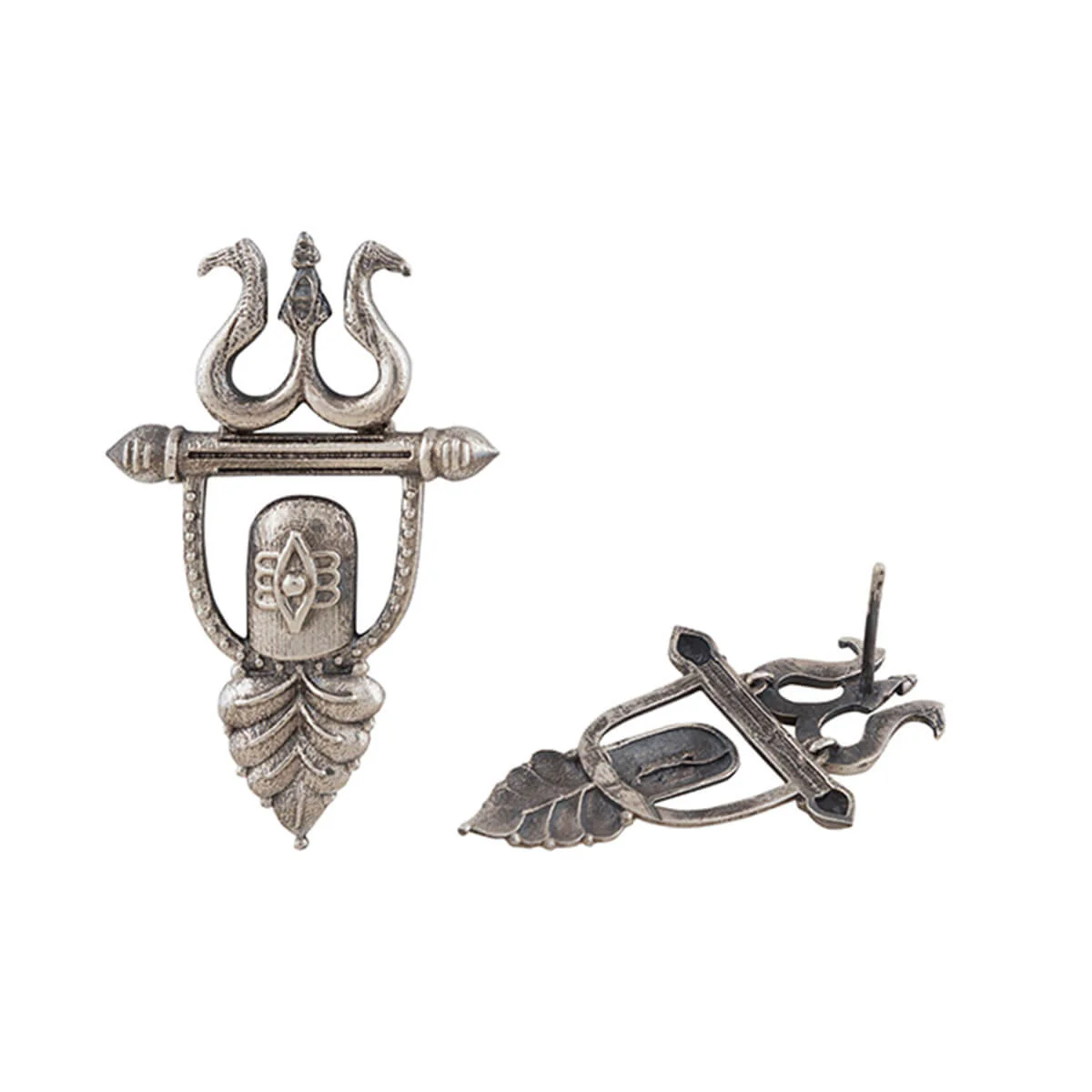 Bhava Silver Stud Earrings by MOHA - Image 6