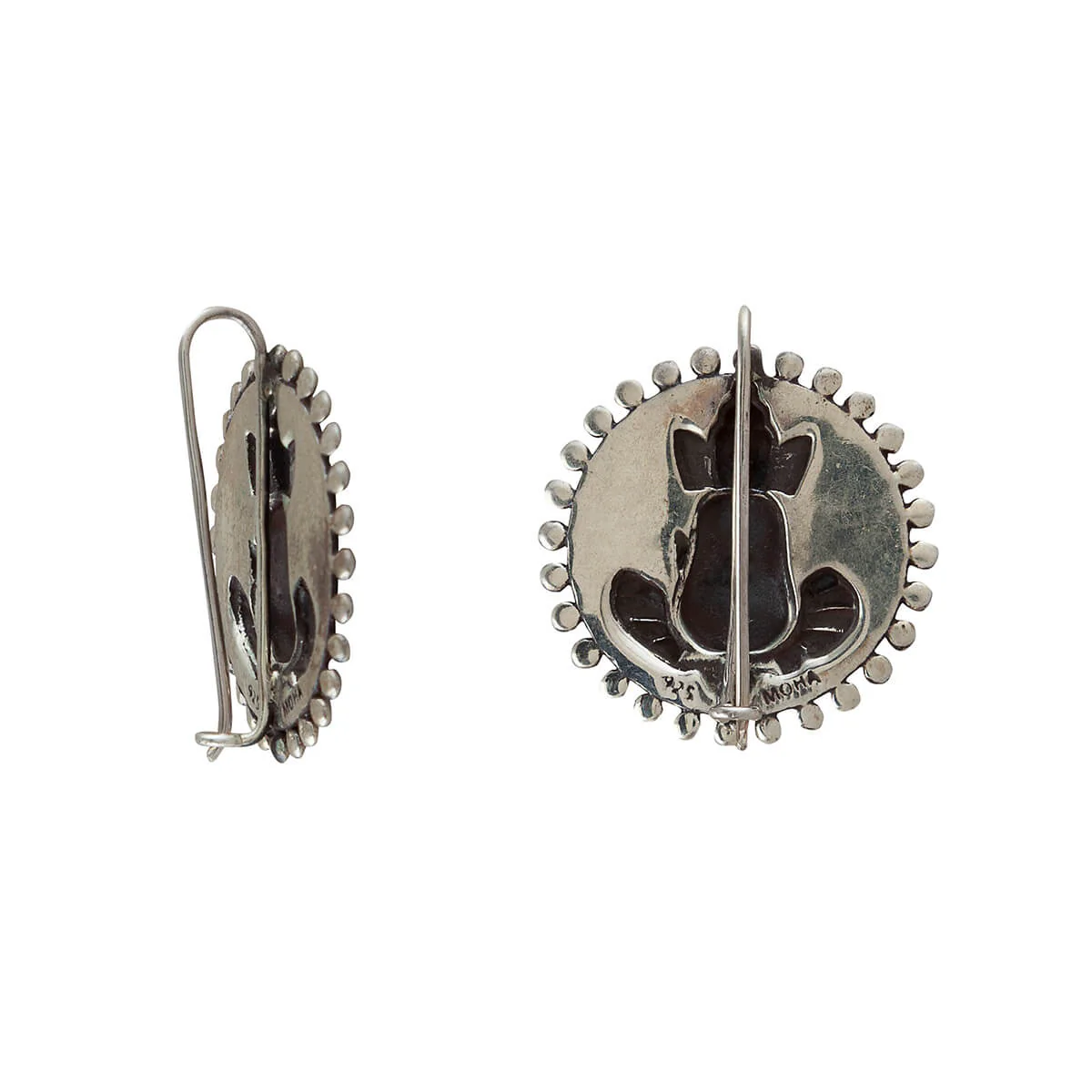 Divine Ganesha Silver Earrings by MOHA - Image 3